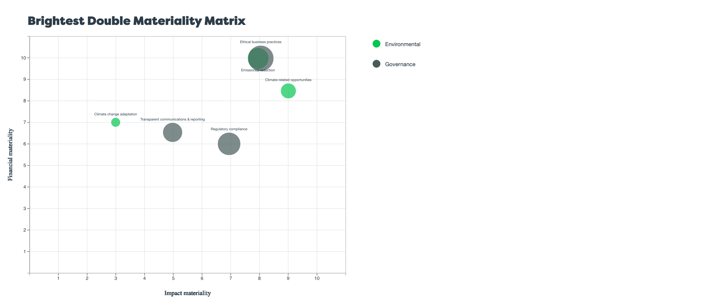 Double Materiality Plot